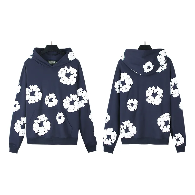 802# P196 Real shot DENIM TEARS main line Kapok foam printed American hooded sweatshirt Fabric 380g pure cotton terry cloth Color: black gray black-gray red dark green royal blue orange pink light blue carbon gray color blue white purple lake blue code number: S M L XL